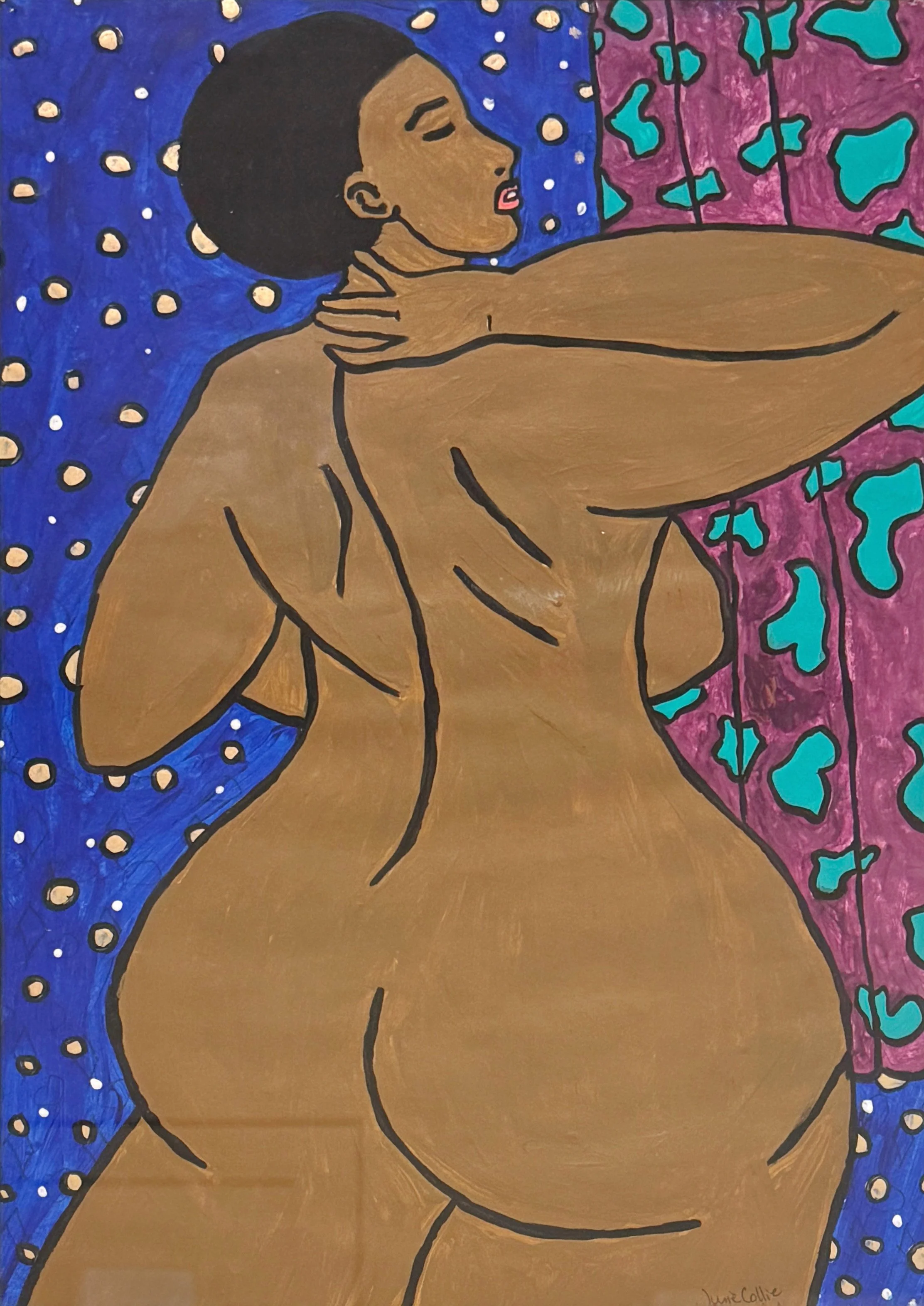 Woman Thinking (2011) by June Collie, 23" x 17"