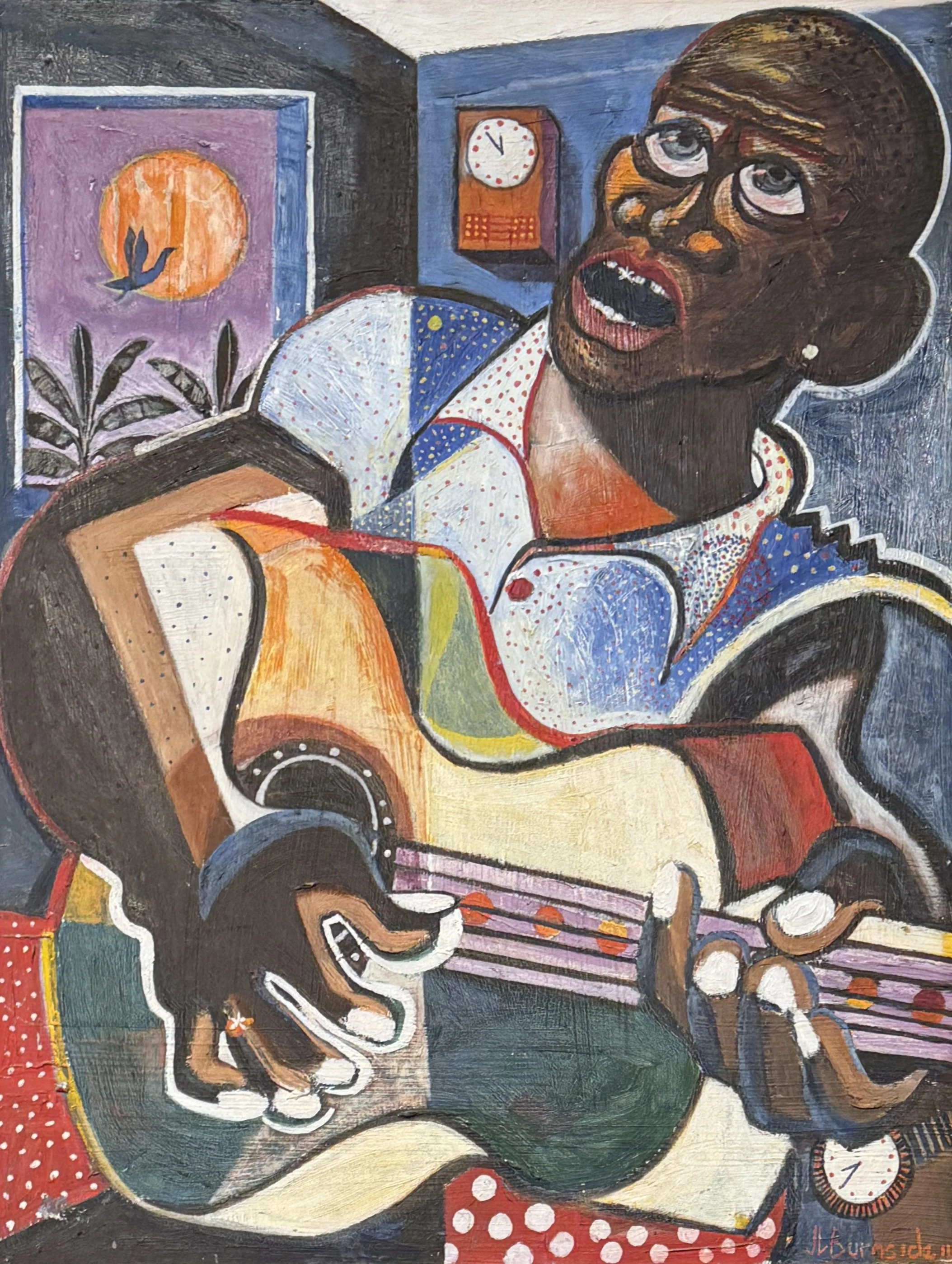 Watchman's Blues (1983) by Jackson Burnside III, 18" x 24"