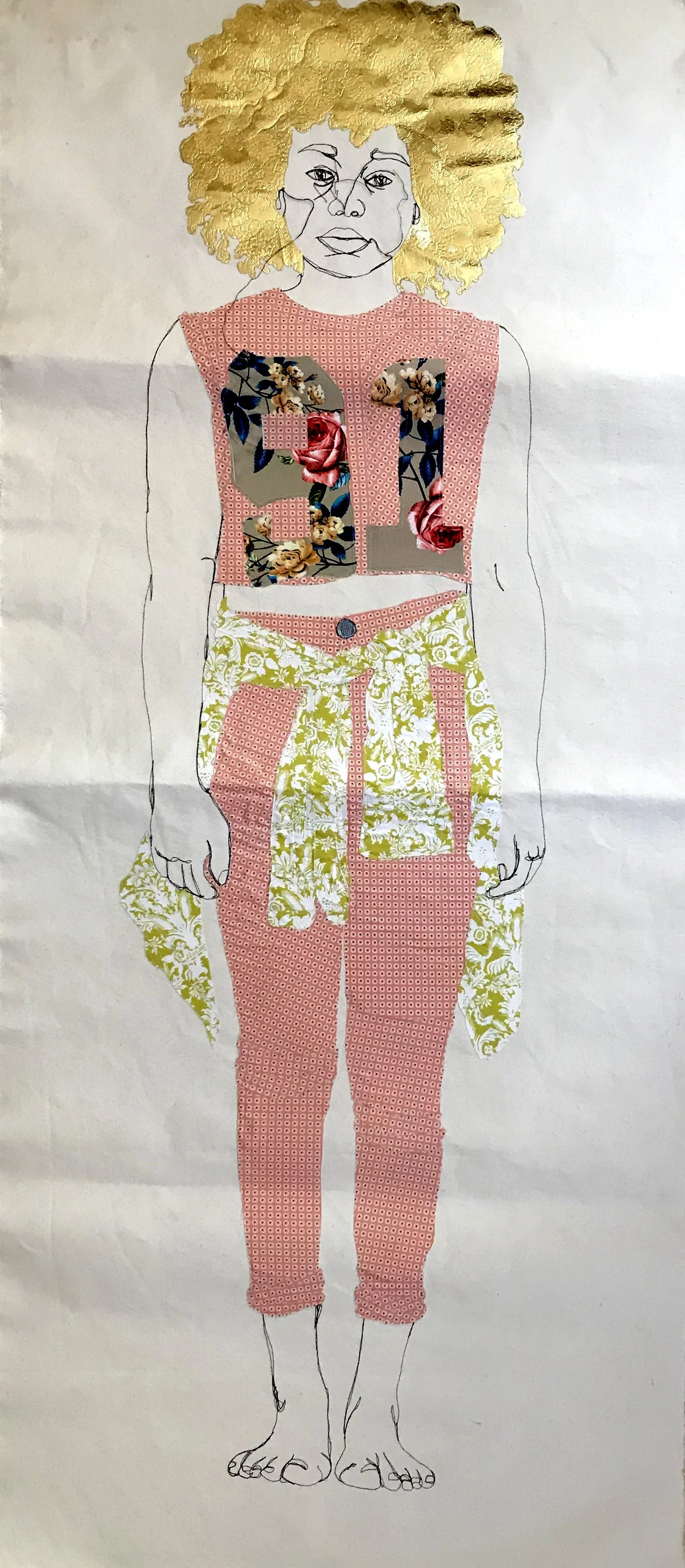 We All Know Each Other II (2017) by Gio Swaby, 30" x 72"