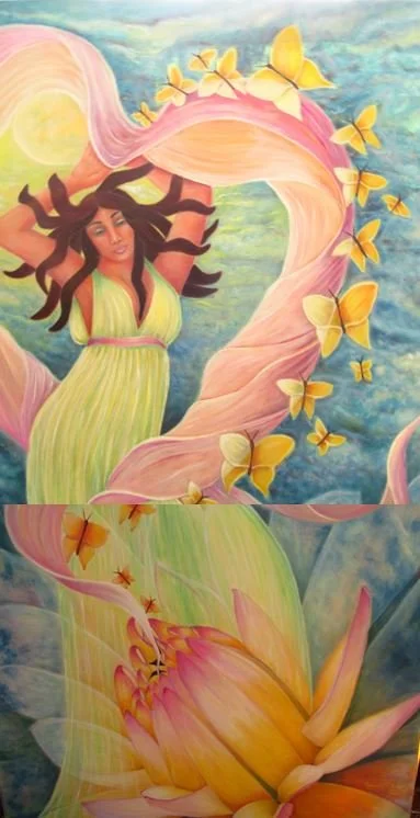 An Awakened Heart (2013) by Claudette Dean, 66" x 72"