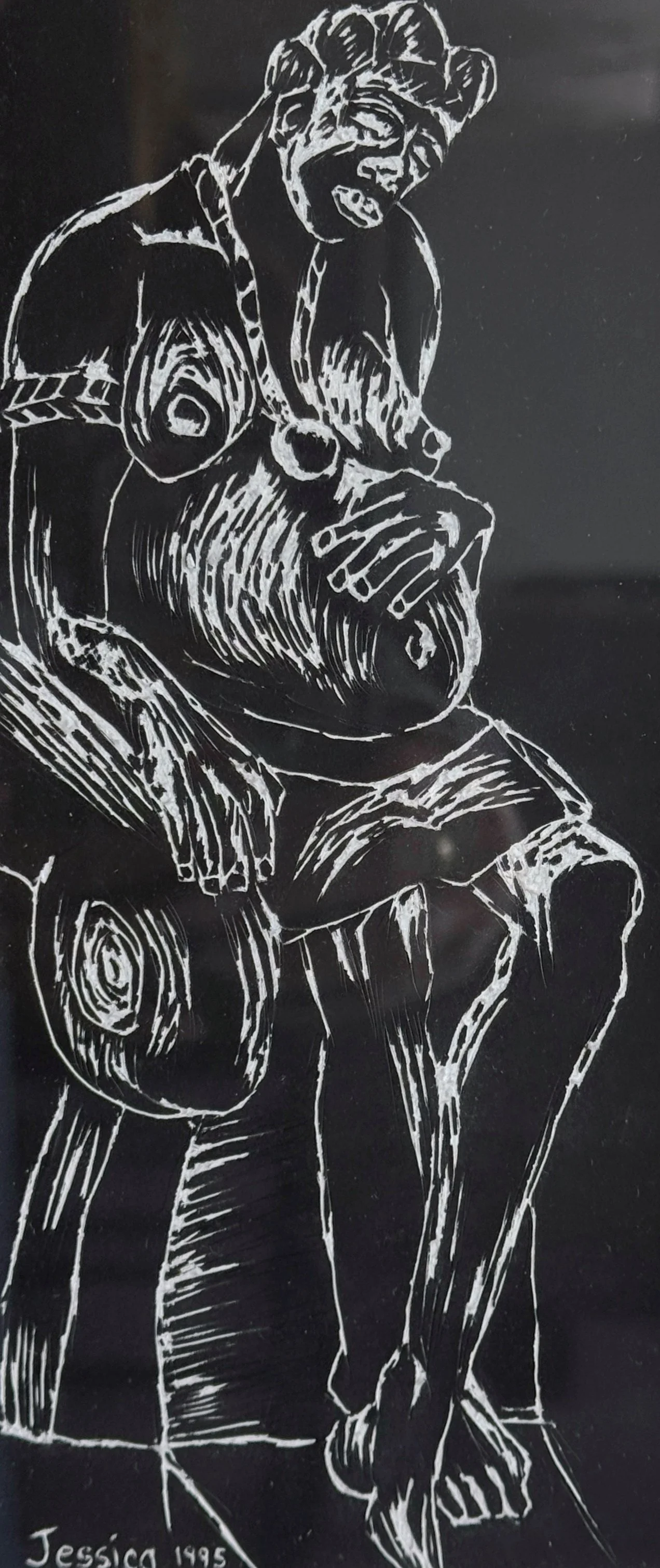 Zero Time (1995) by Jessica Maycock-Colebrooke, 9" x 14"