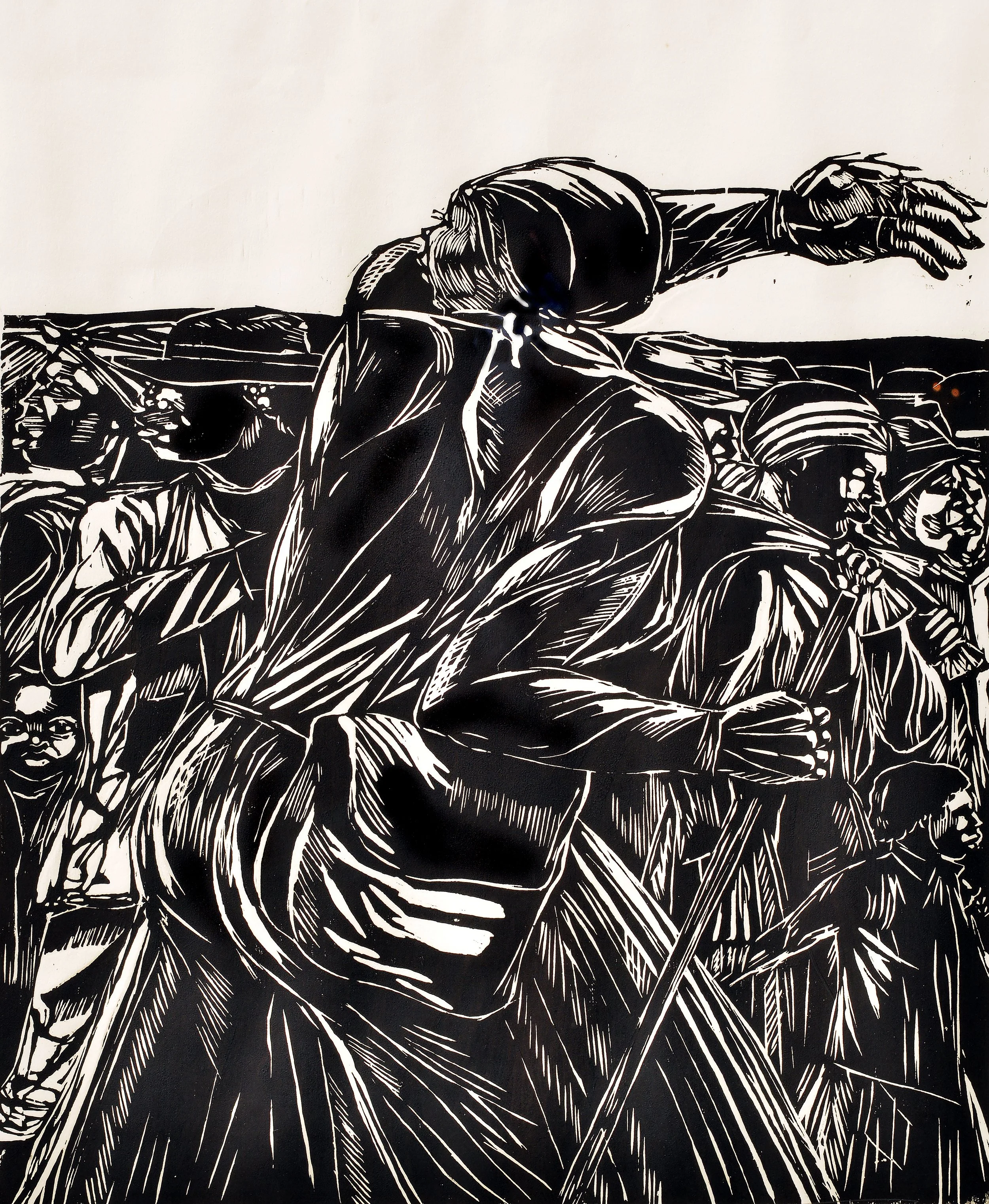 Harriet Tubman (1982) by Maxwell Taylor, 22.5" x 27.5"