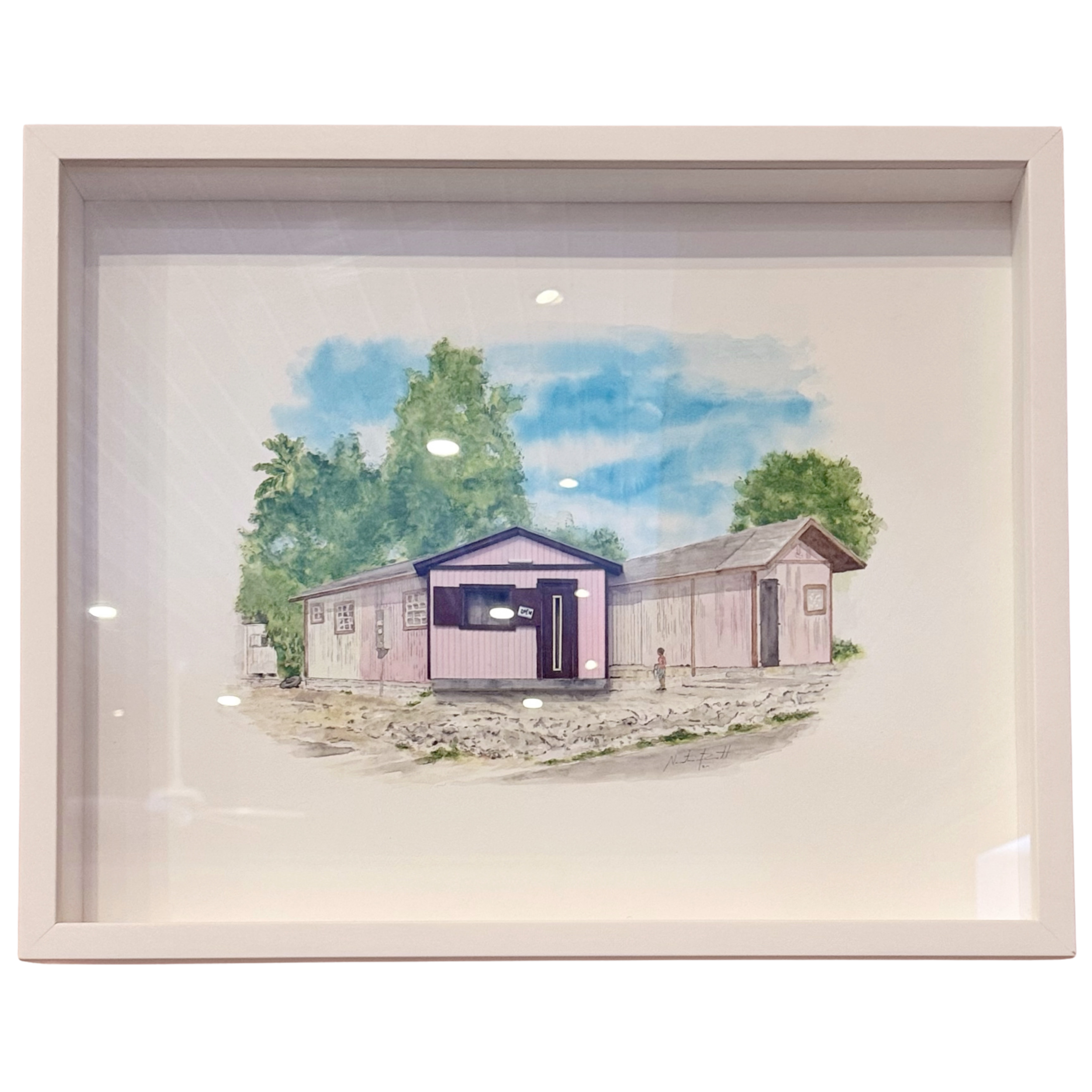 Bain and Grants Shops (2020) by Nastassia Pratt, 16" x 20"