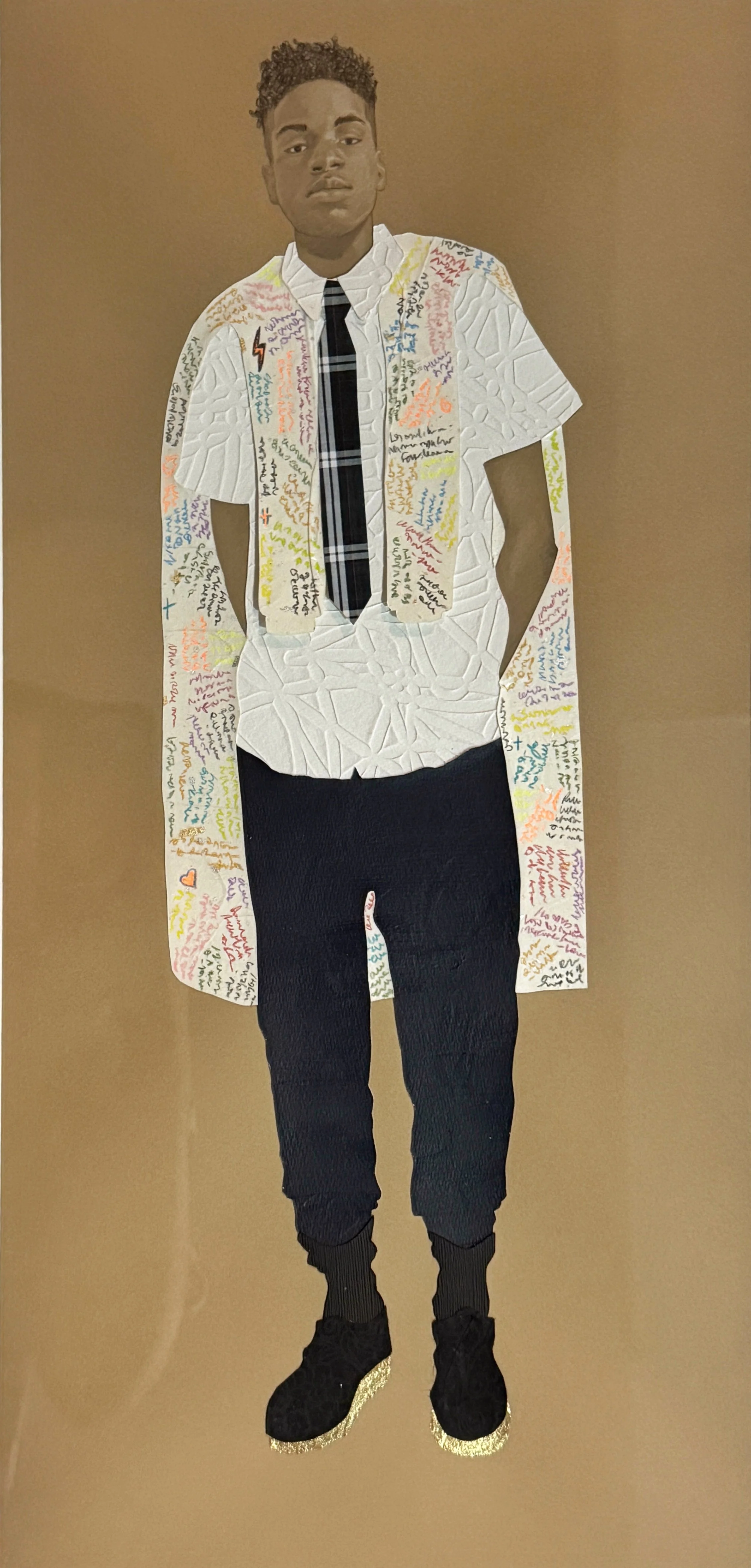 Last Day of School III (2023) by Kachelle Knowles, 10" x 20"