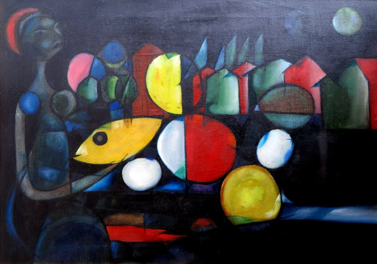 Lunch Time (1967) by Maxwell Taylor, 27" x 20"