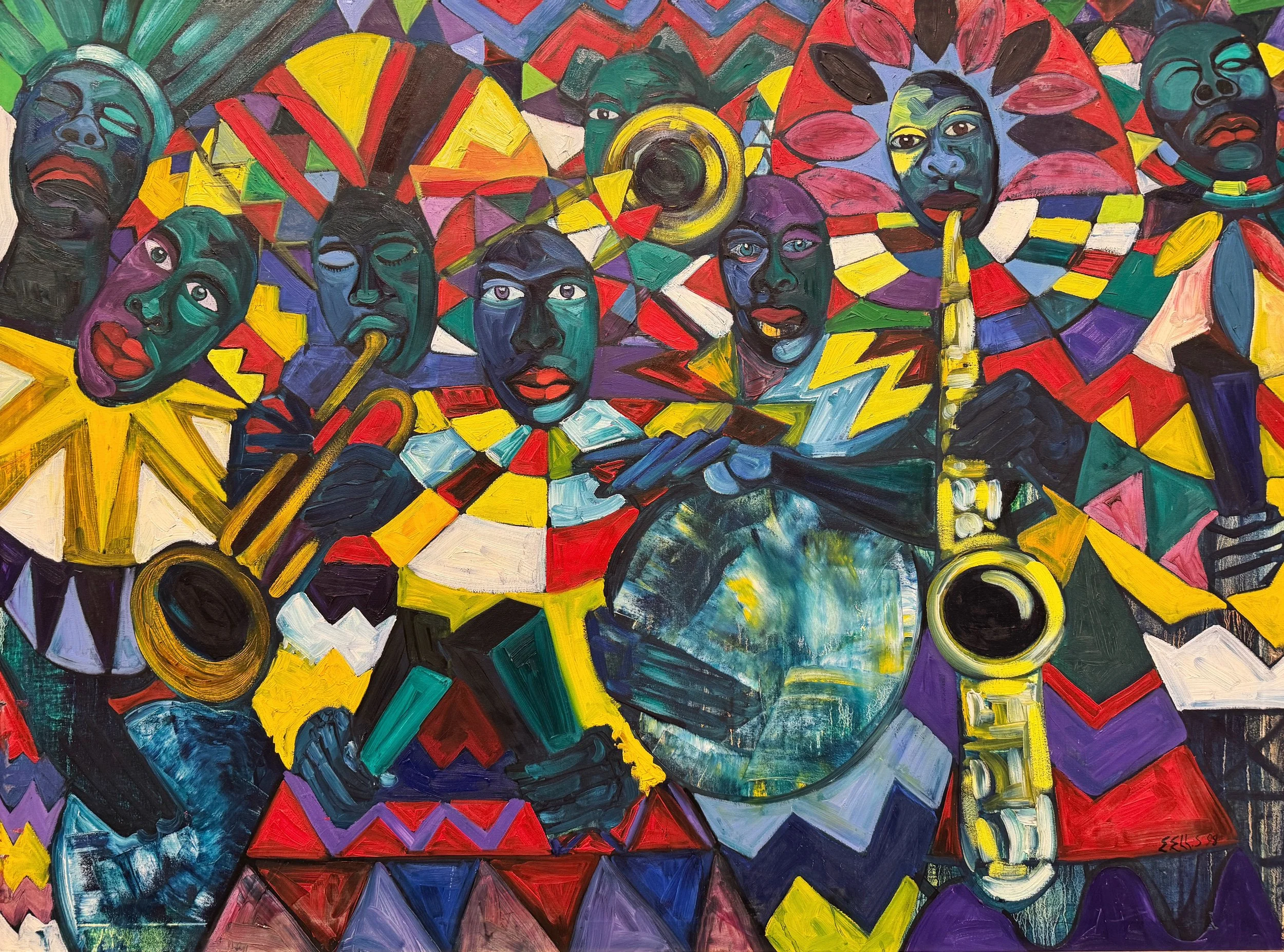 Jammin On Bay Street (1998) by Eric Ellis, 52" x 40"