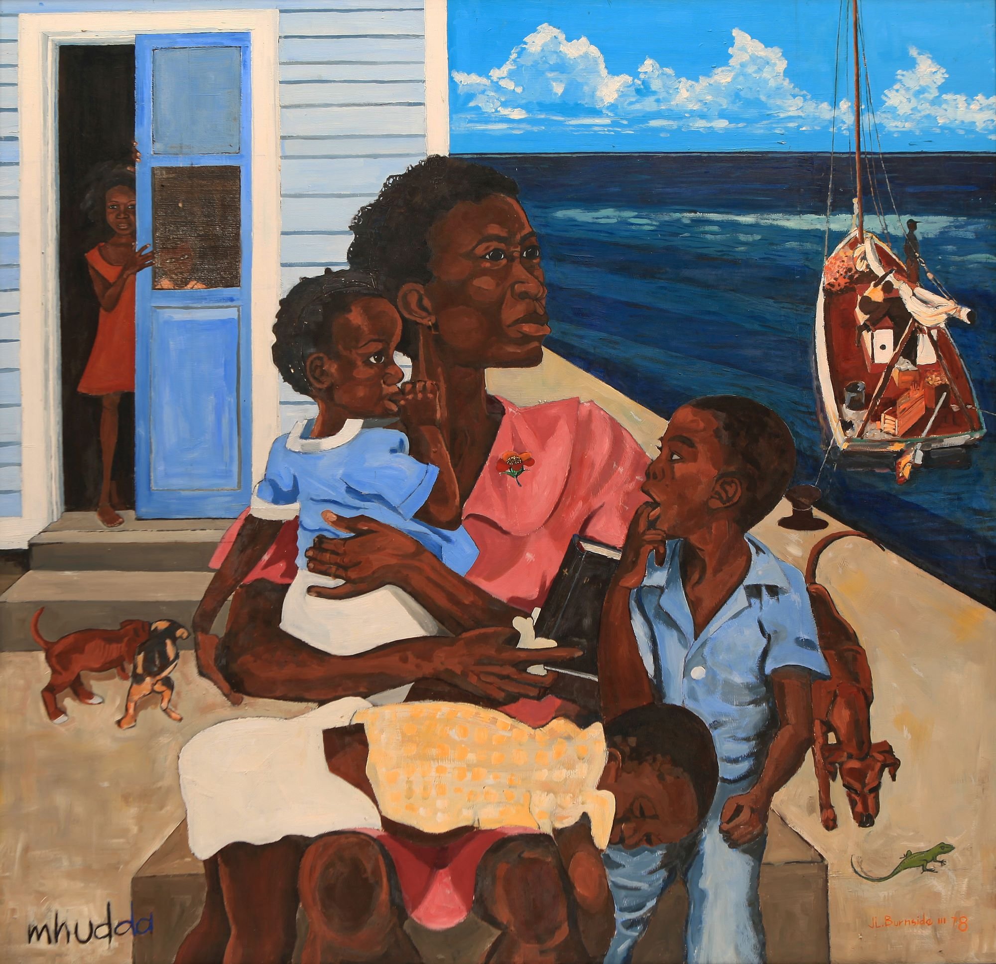 Mhudda (1978) by Jackson Burnside III, 48" x 48" 