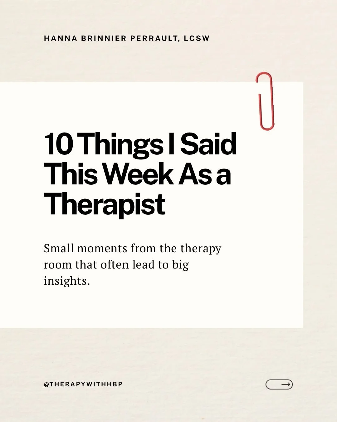 Things that are said in therapy every week&hellip; but many people rarely hear anywhere else. 

Questions about shame.
About avoidance.
About the younger parts of us that learned how to survive.

Sometimes one sentence can shift the way someone sees 