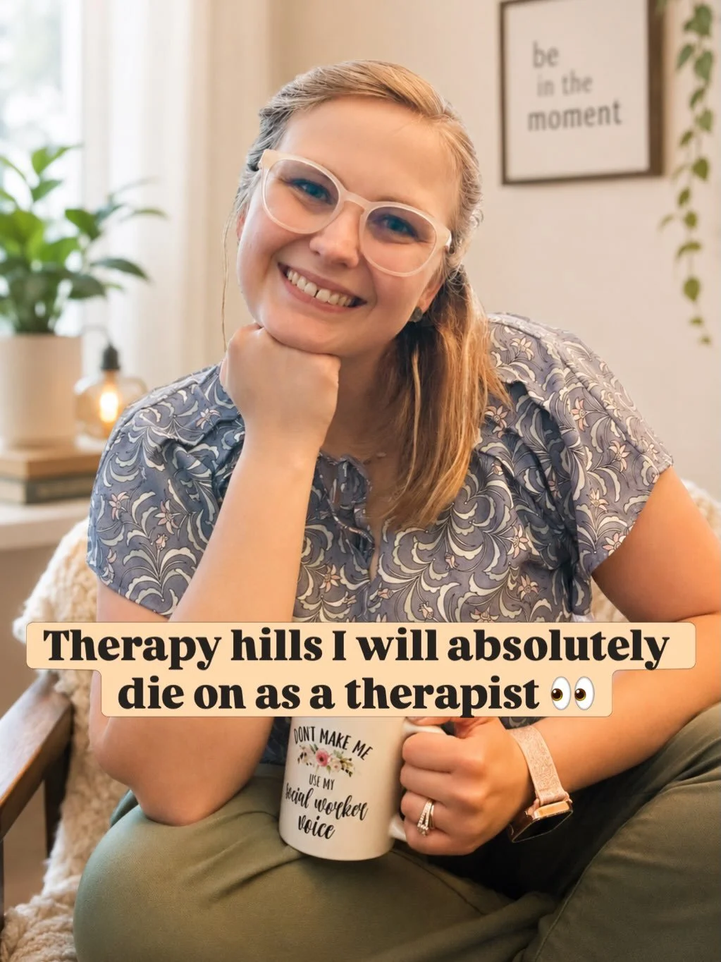 Therapy hills I will absolutely die on as a therapist 👀🫶

A few opinions shaped by years in the therapy room, lots of human conversations, and witnessing what actually helps people heal.

Some of these may resonate deeply.
Some may challenge you a 