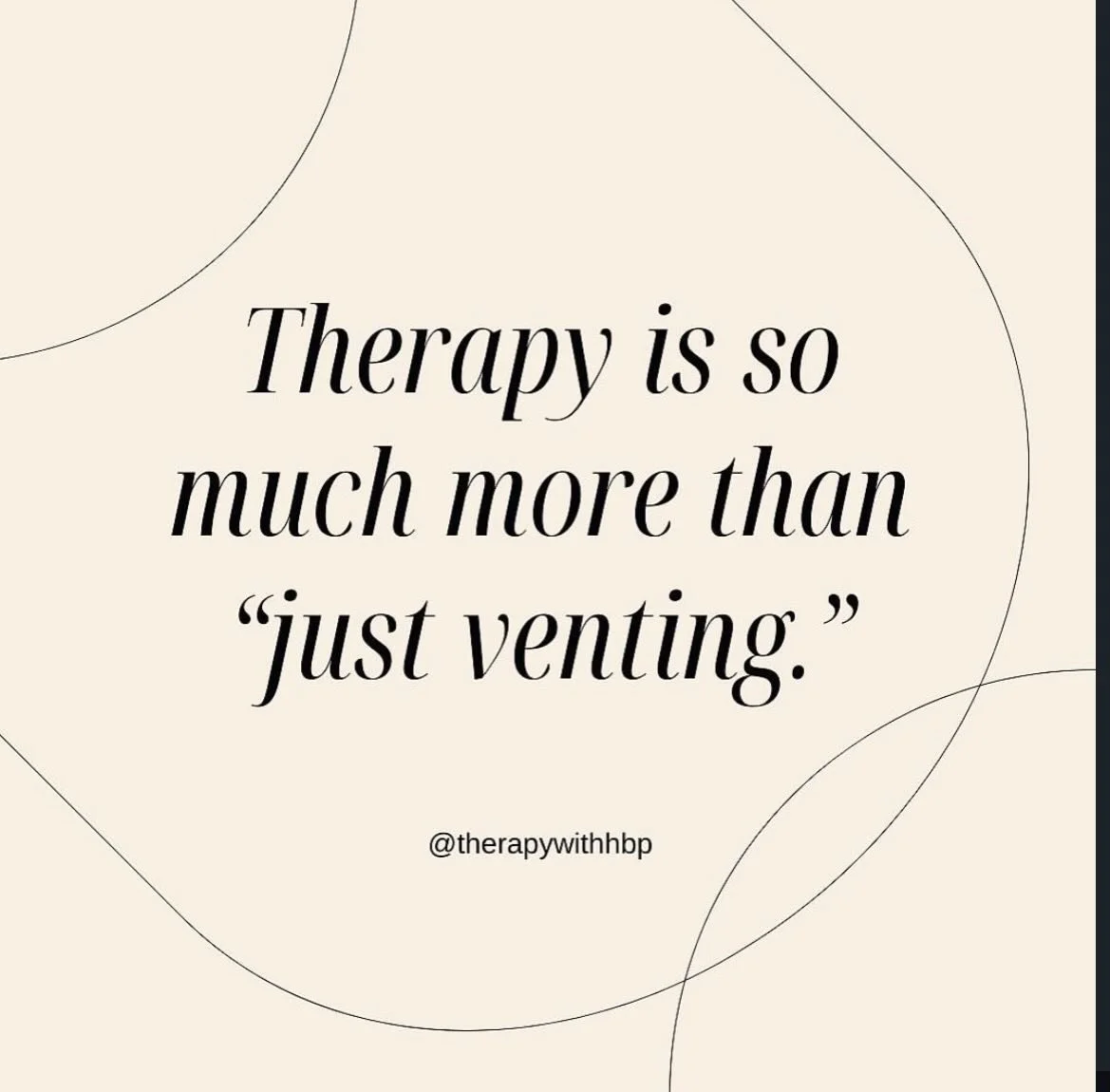 &ldquo;Therapy is just venting.&rdquo;

I hear this one a lot.

And honestly?
If therapy only involved venting, people probably wouldn&rsquo;t leave sessions feeling emotionally exhausted, deeply challenged, or fundamentally changed.

Because therapy