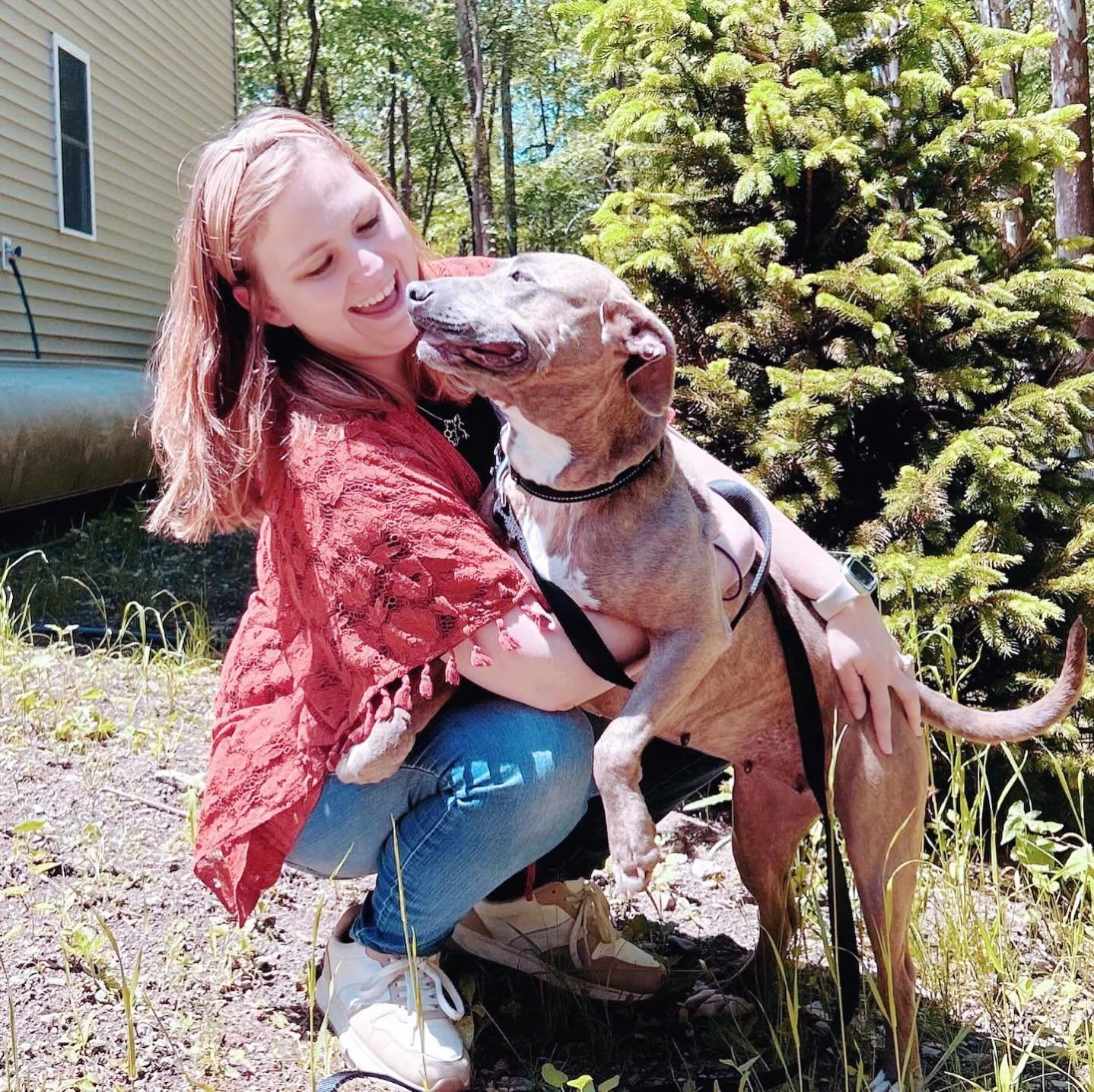 May 20th was National Rescue Dog Day, so I&rsquo;m posting a day late&hellip; but it still counts. 😆🐾

This is Jojo &mdash; AKA Momma Jo &mdash; my best friend, unofficial therapy dog, and trusted keeper of confidentiality. 🤍

Like many humans, Jo