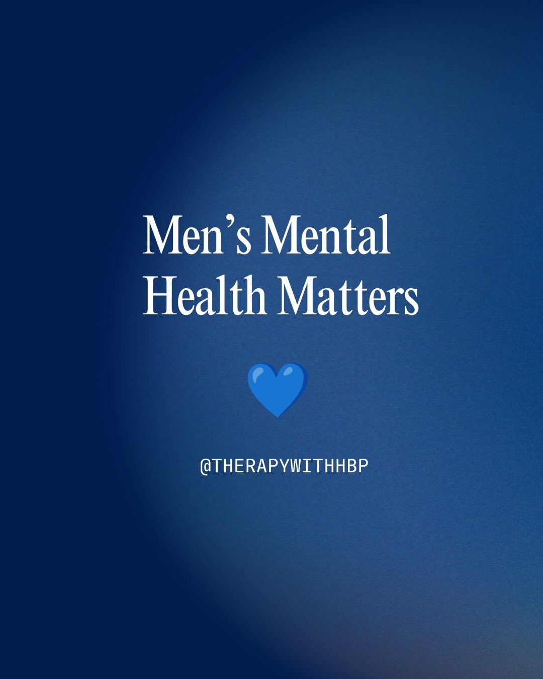June is Men&rsquo;s Mental Health Awareness Month. 💙

One of the biggest misconceptions about men&rsquo;s mental health is that men don&rsquo;t have emotions.

The truth is that many men have spent years learning that certain emotions are unacceptab