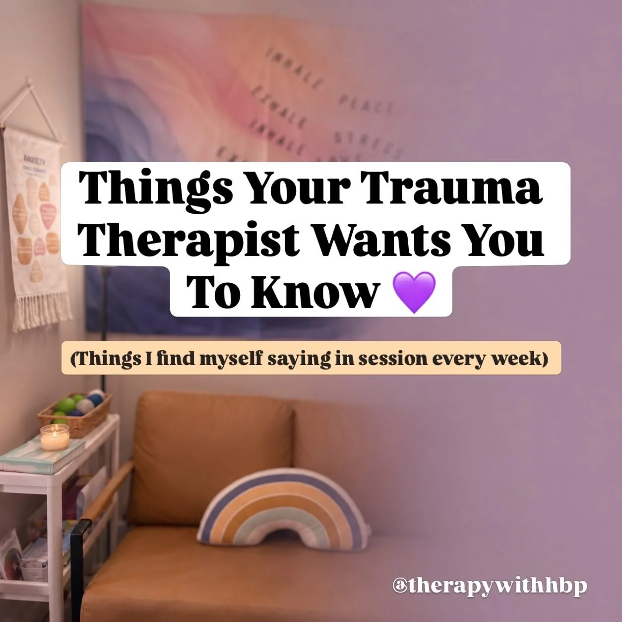 June is PTSD Awareness Month. 💜

One of the things I love most about trauma work is watching people slowly stop arguing with their own experiences.

At first, many trauma survivors come into therapy carrying not only the weight of what happened to t