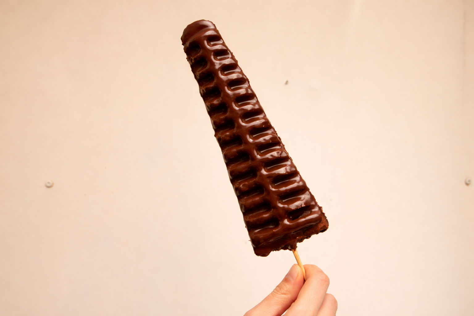 Chocolate waffle stick
