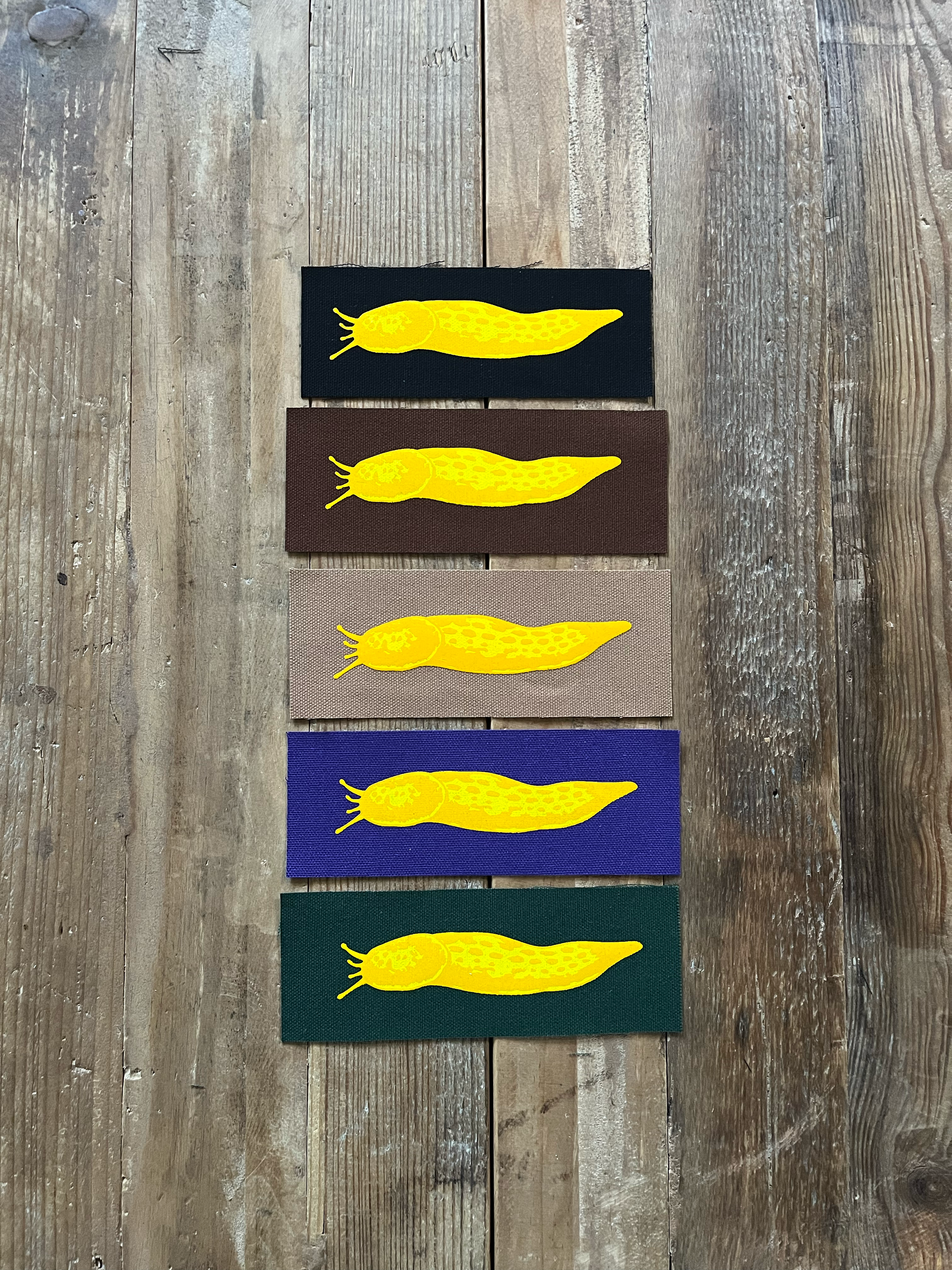 Banana Slug - Small Canvas Patch