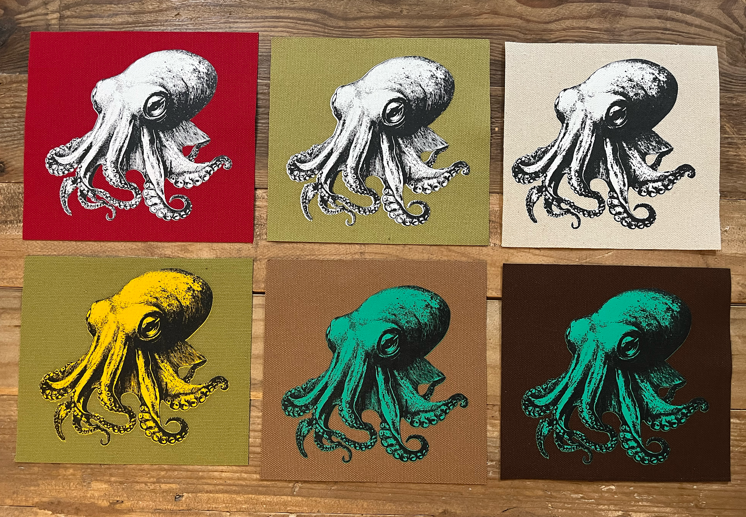 Octopus - Small Canvas Patch