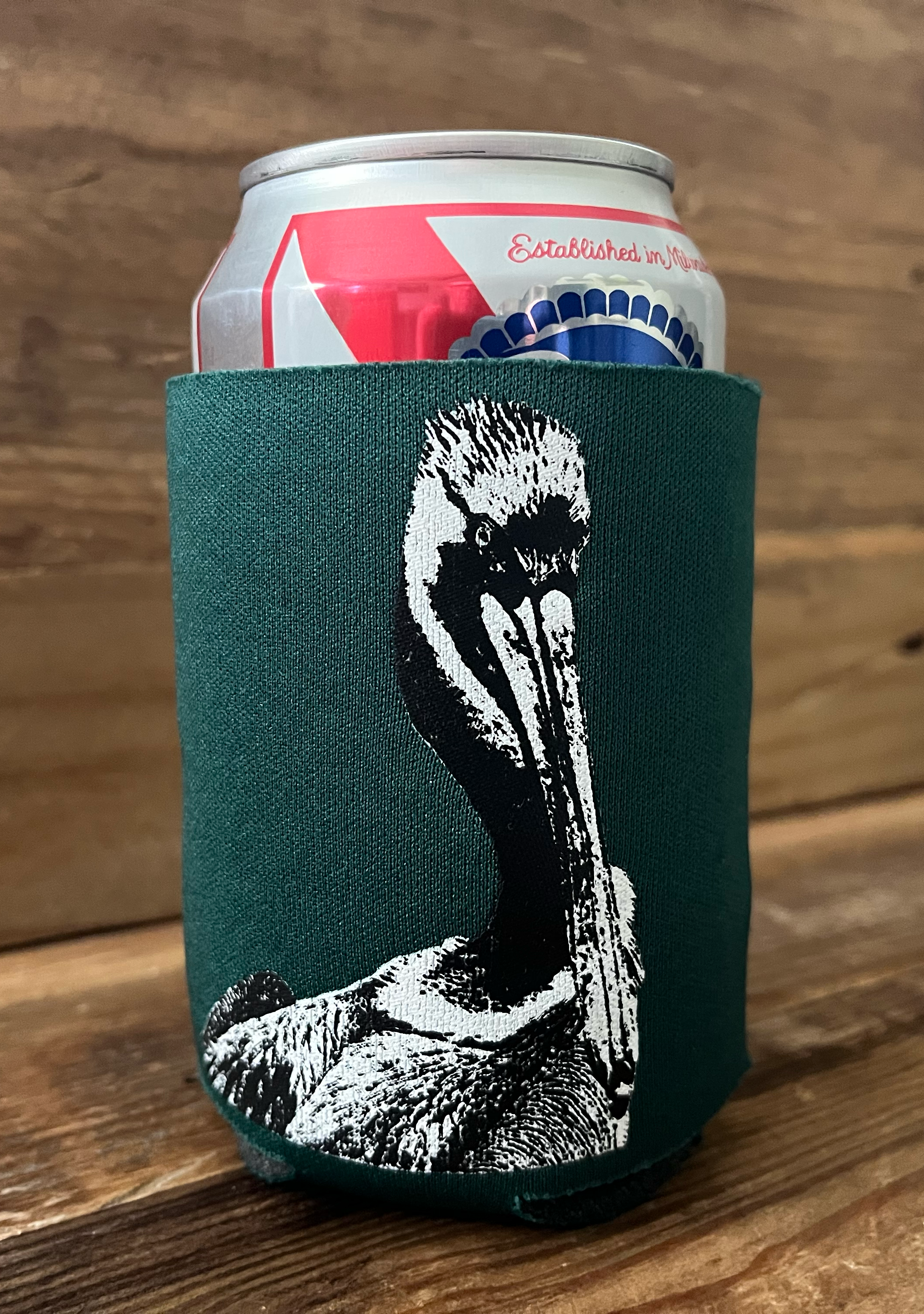 Pelican Koozie Green Standing.png