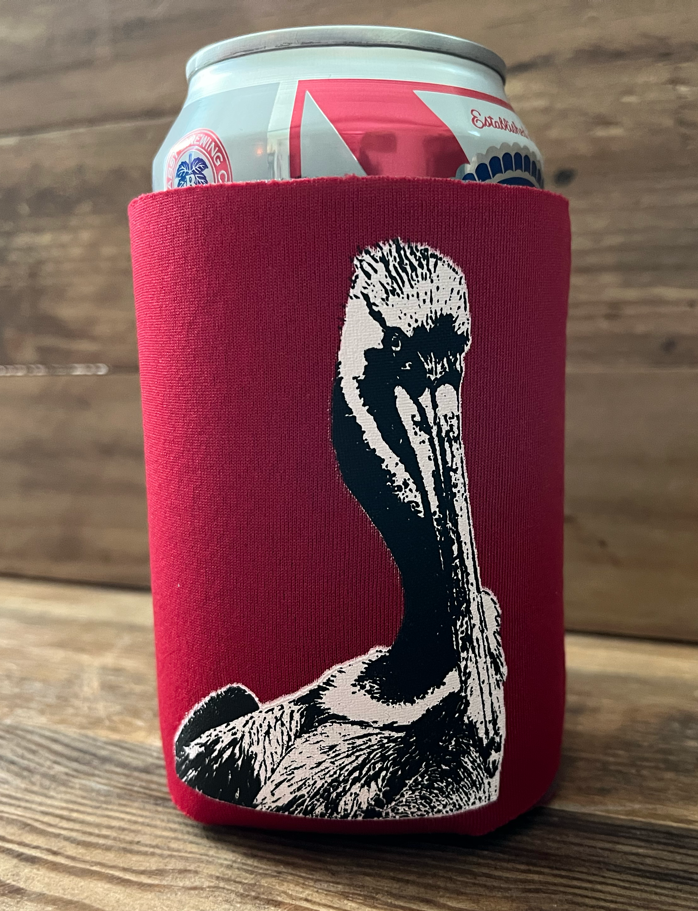 Pelican Koozie Red Standing.png
