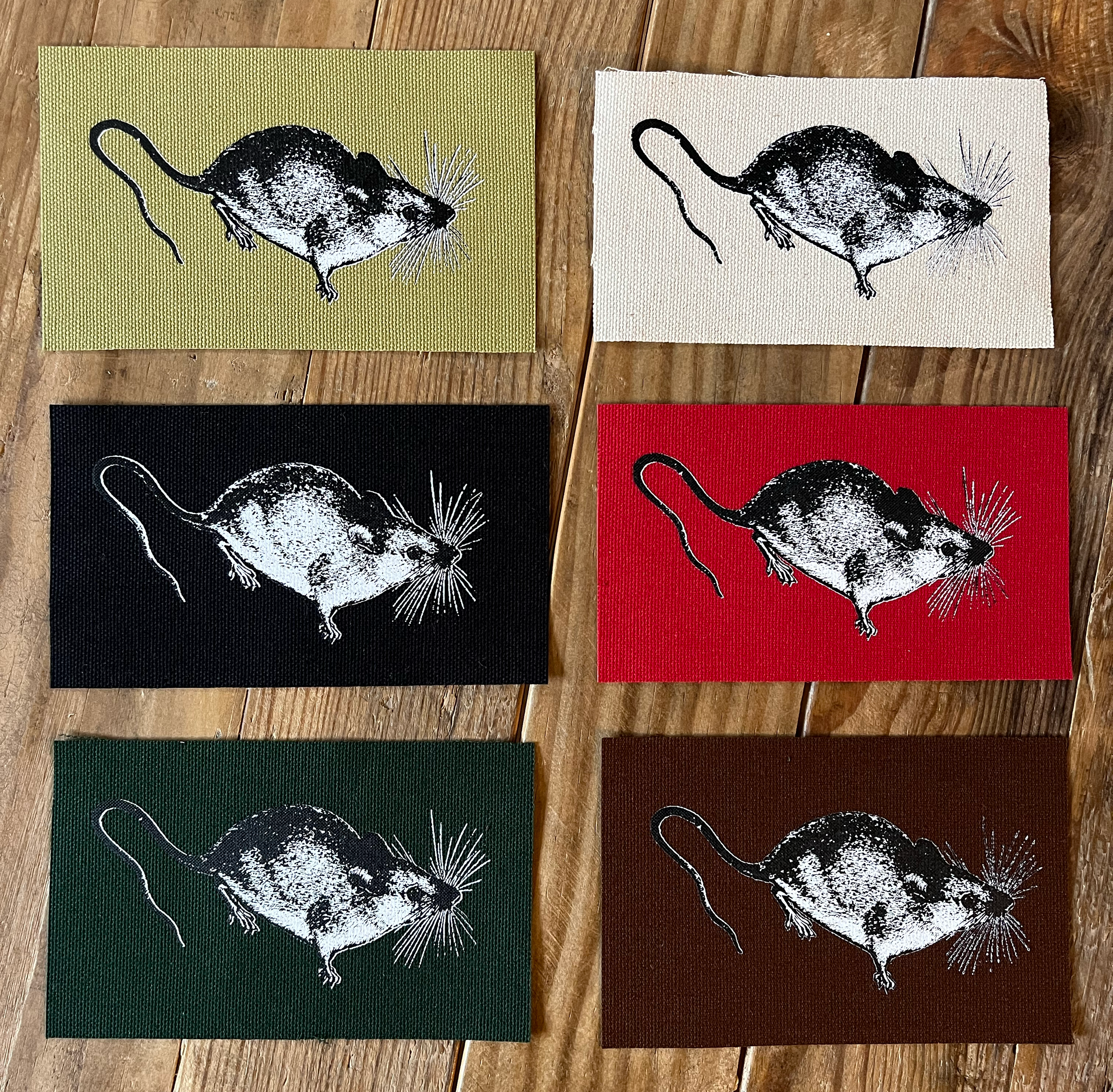 Mouse - Small Canvas Patch