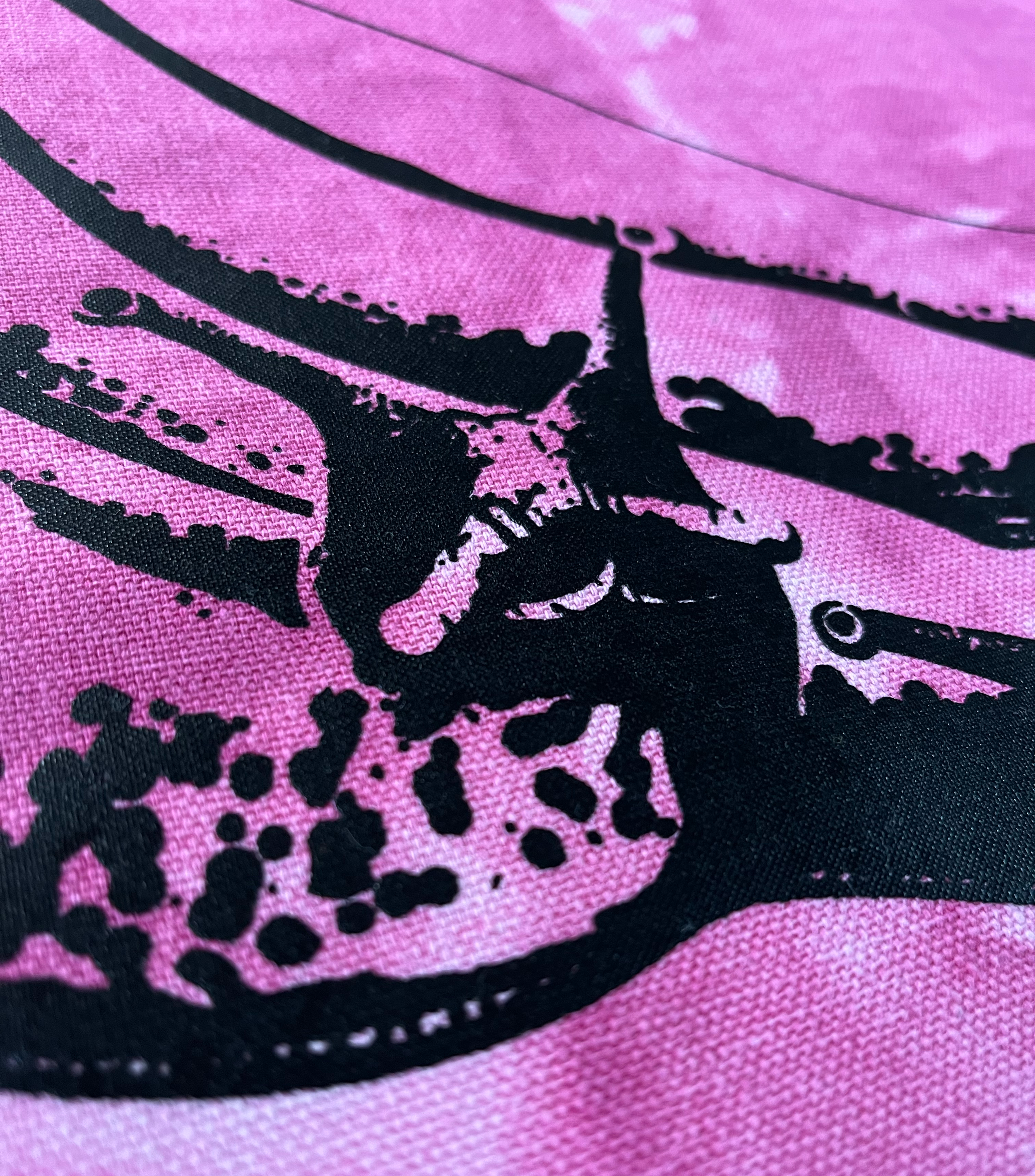 Bunch of Banana Slugs Pink Tie-Dye Heavy Duty Tote 02.png