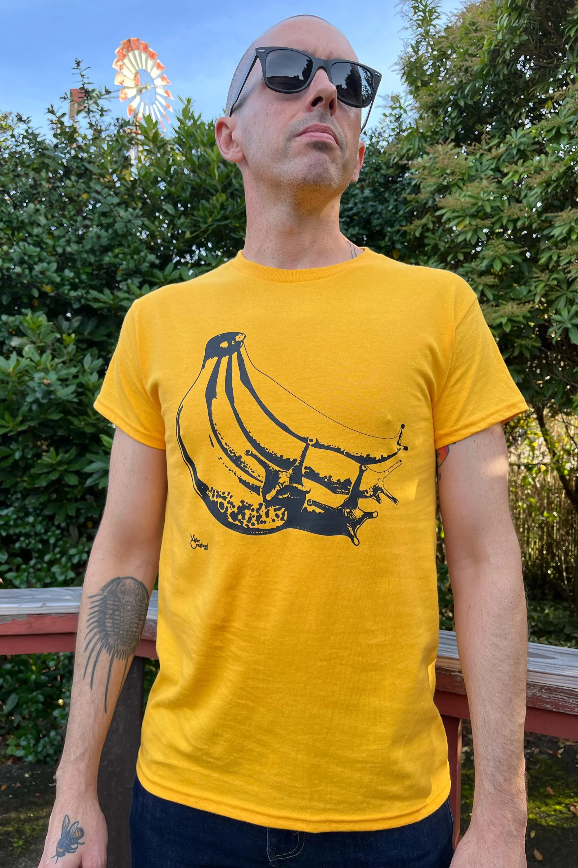 Bunch of Banana Slugs - Gold T-Shirt - MEN
