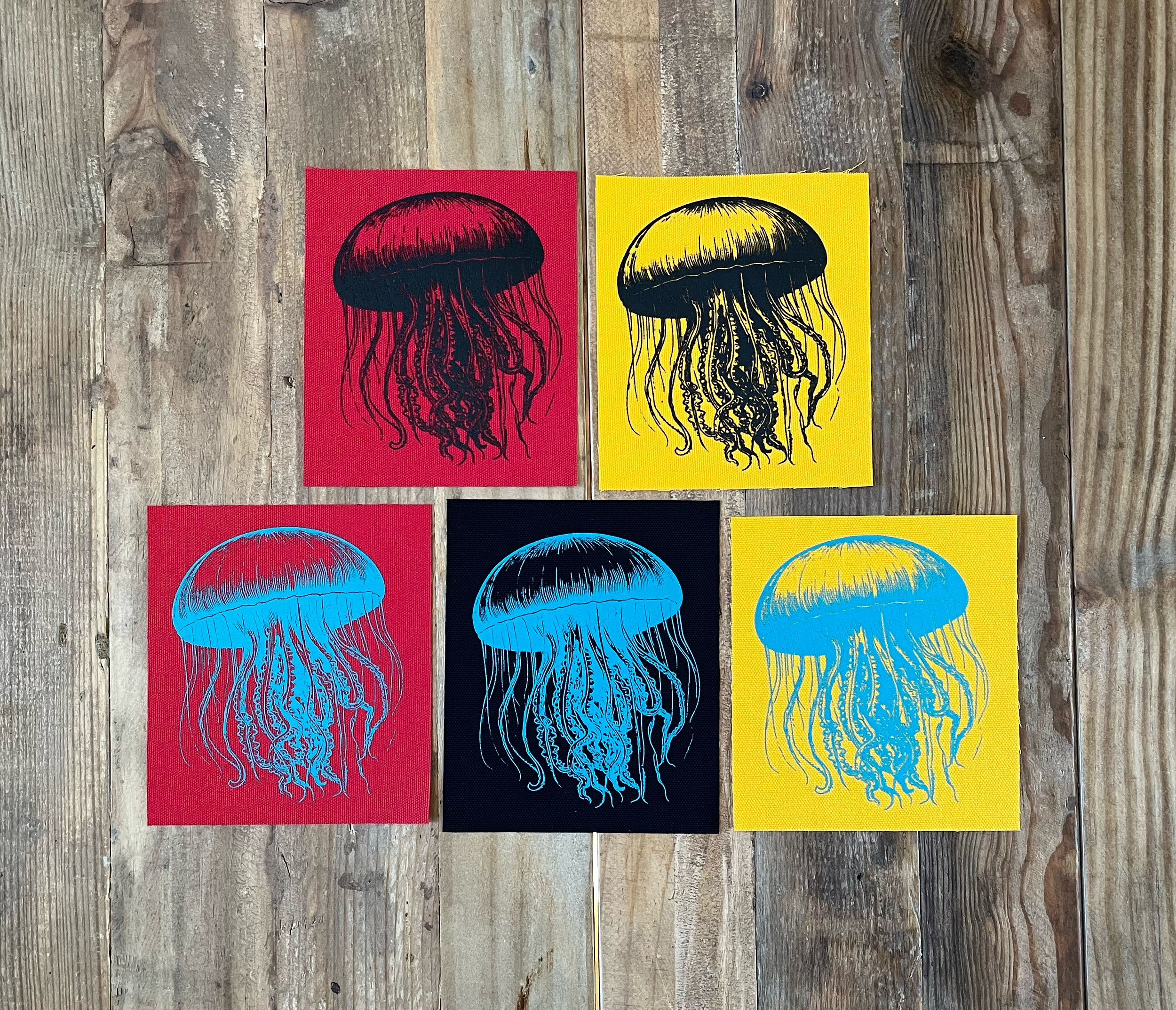 Jellyfish - Small Canvas Patch