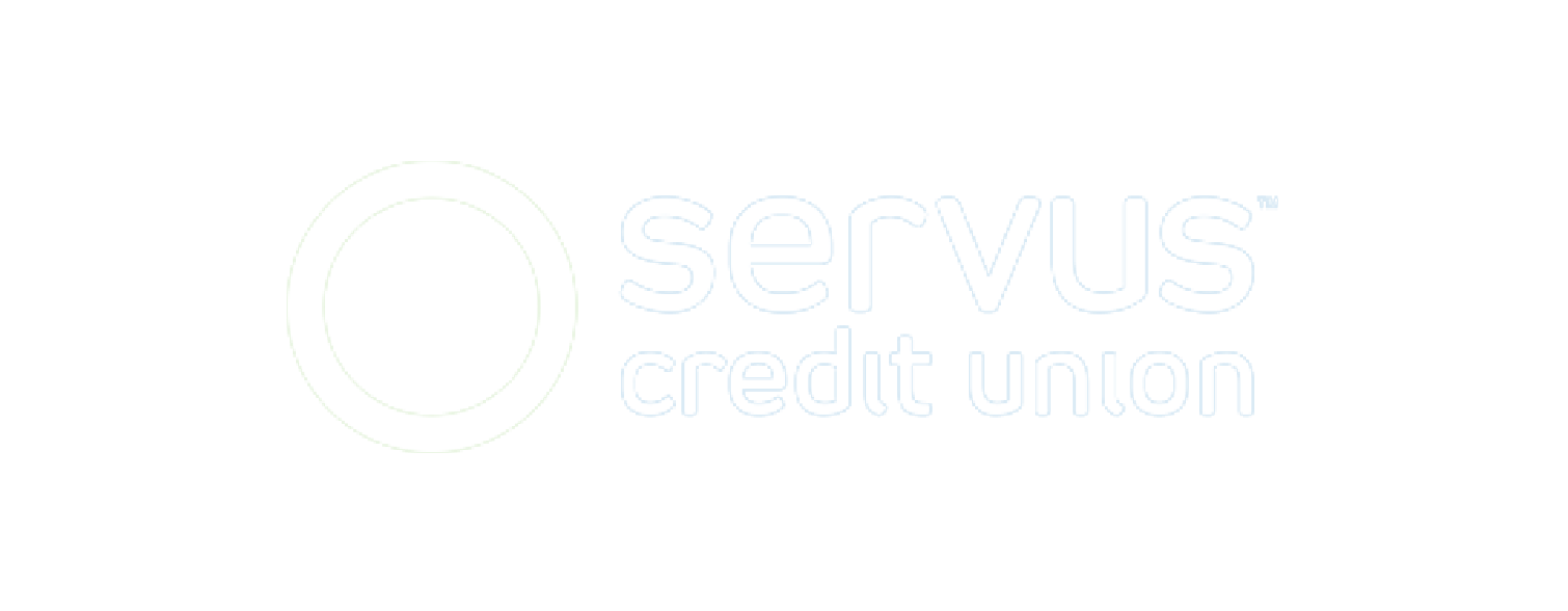 Servus Credit Union logo with a circular emblem and text