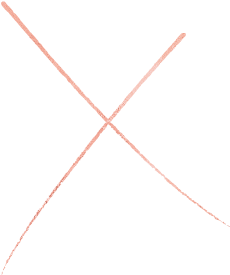 Stylized pink and beige geometric lines crossing on a black background.