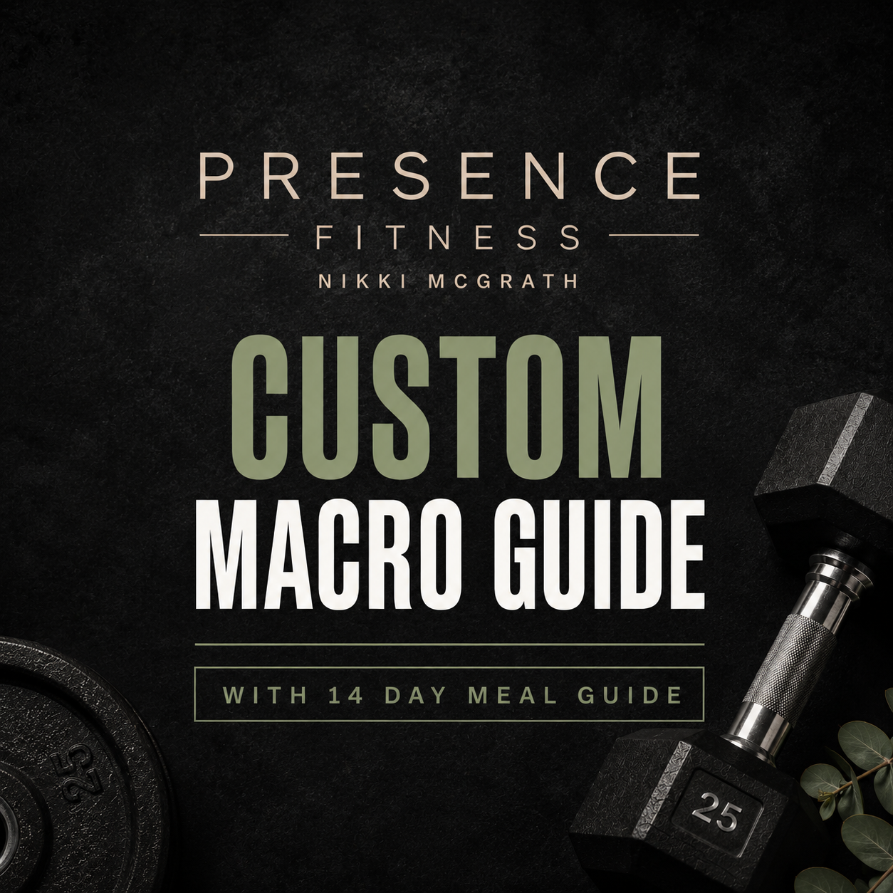 Custom Macro Guide with 14 Day Meal Guide