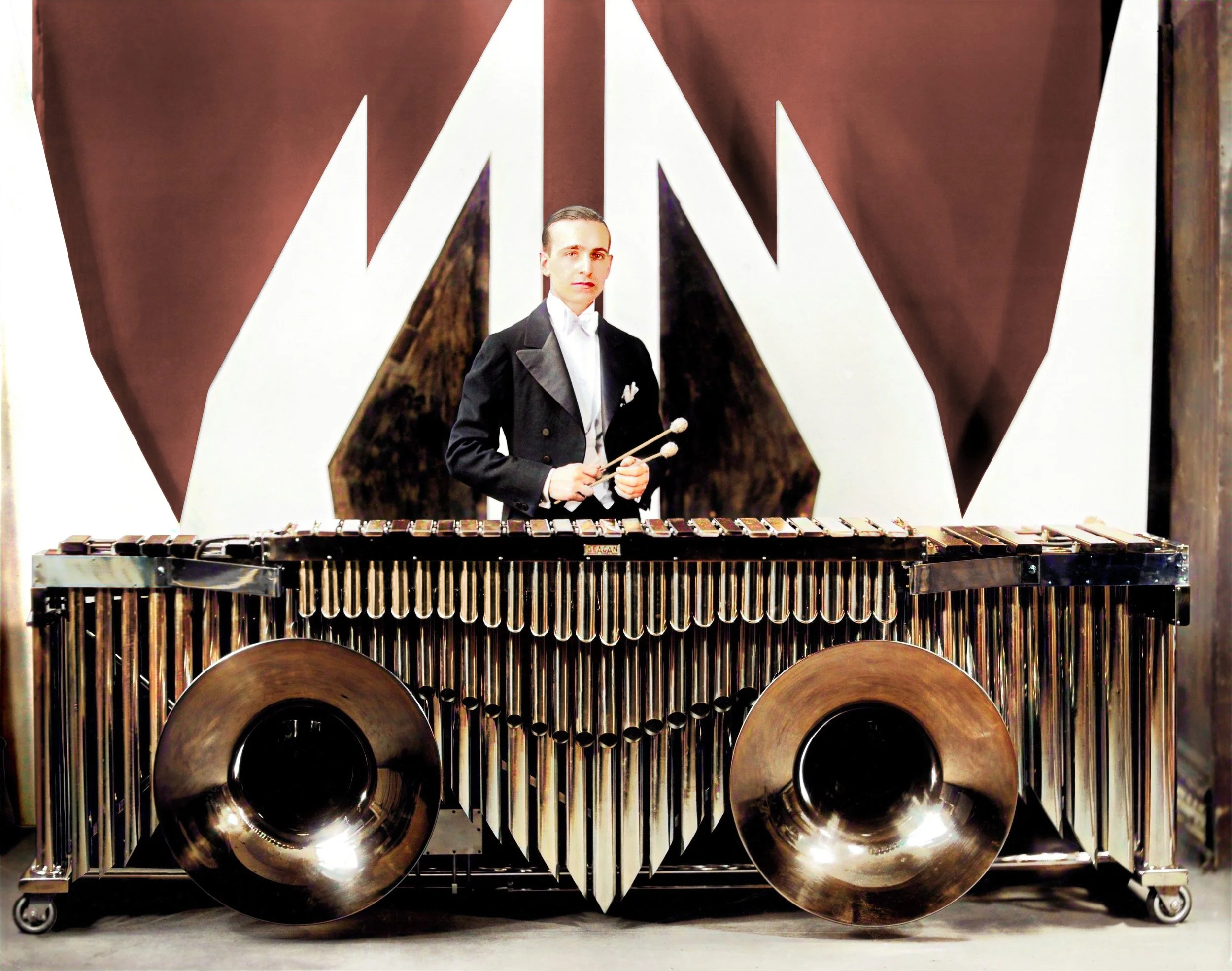 C O Musser with Marimba Celeste_CENTERPIECE