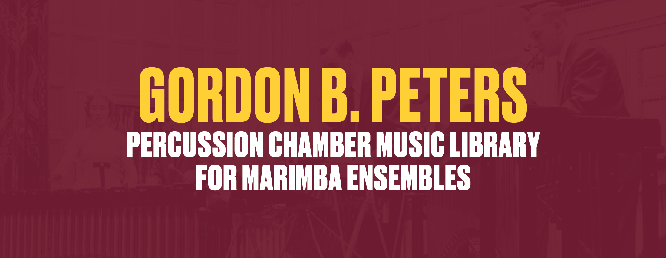 Gordon B Peters Percussion Chamber Music Library for Marimba Ensembles Logo