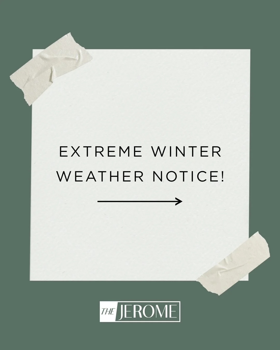 A severe winter storm is expected this weekend with below-zero temps and up to 10 inches of snow, beginning Saturday and continuing through Monday. Please take the following steps to prevent frozen pipes, and to protect yourself and your home!!