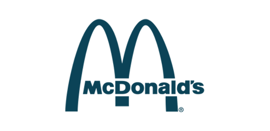 McDonald's logo with the golden arches and the word 'McDonald's' underneath.