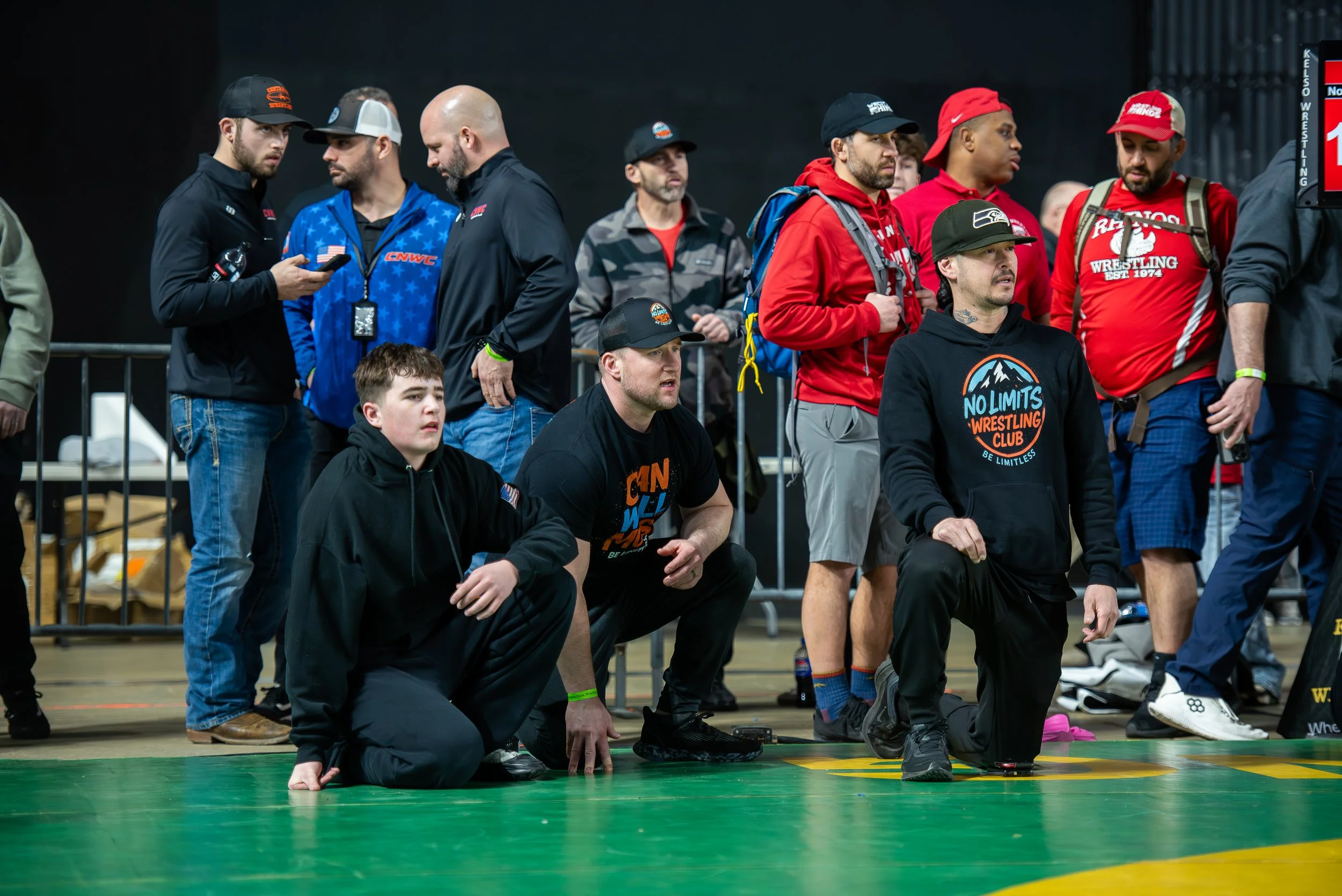 Youth wrestling scramble during WSWA State at the Tacoma Dome featuring No Limits Wrestling Club athlete