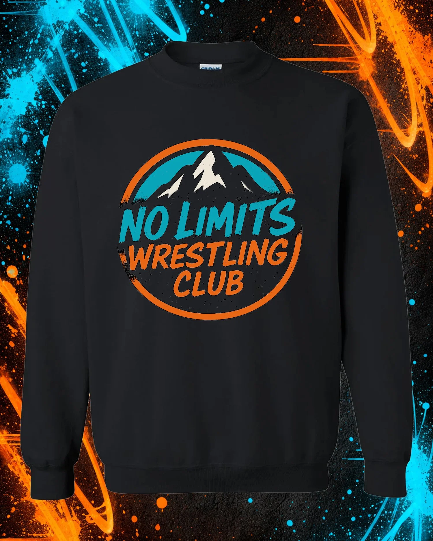 Classic Crew Neck | No Limits Wrestling Club | Black
