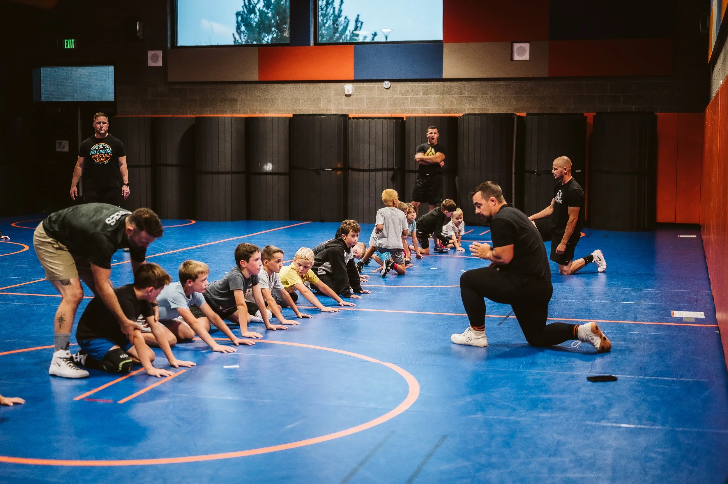 Youth athletes training strength and conditioning with Limitless Performance Systems in Washington