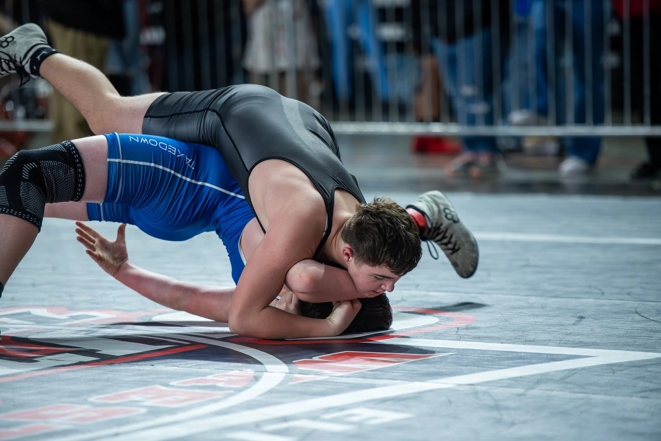 Girls youth wrestling athletes from No Limits Wrestling Club competing at Washington state championships