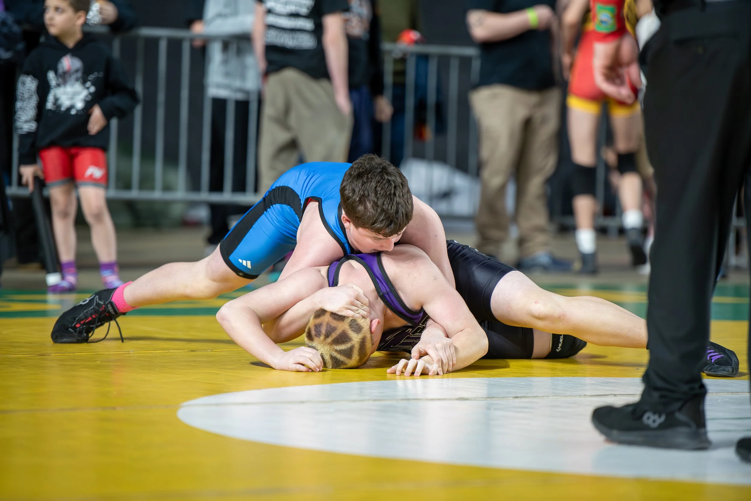 Youth wrestling competitors from Cowlitz County representing No Limits Wrestling Club along the I-5 corridor