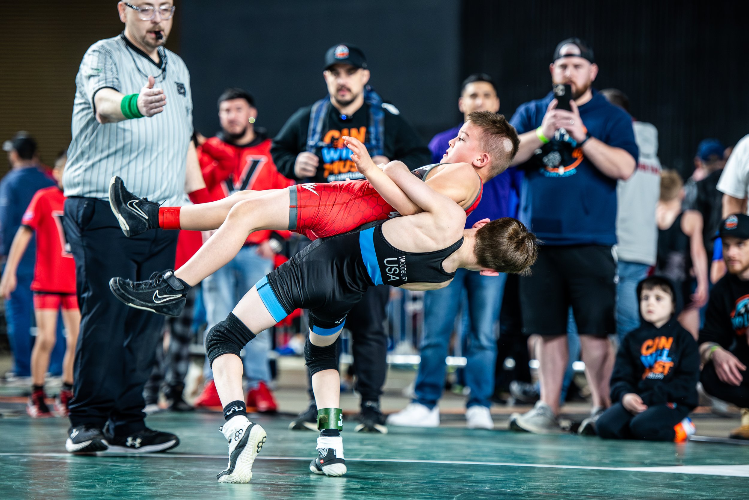 Youth wrestling athletes from Clark County competing for No Limits Wrestling Club