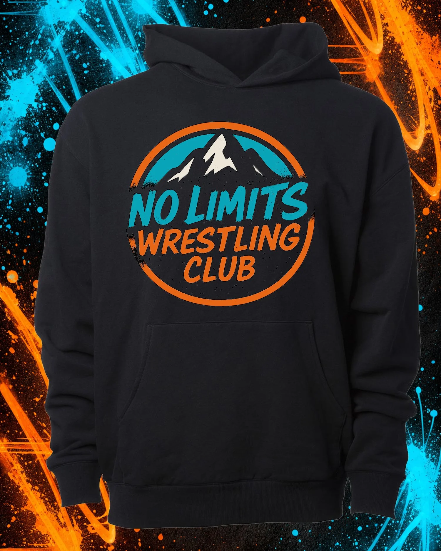 Classic Hoodie | No Limits Wrestling Club | Black