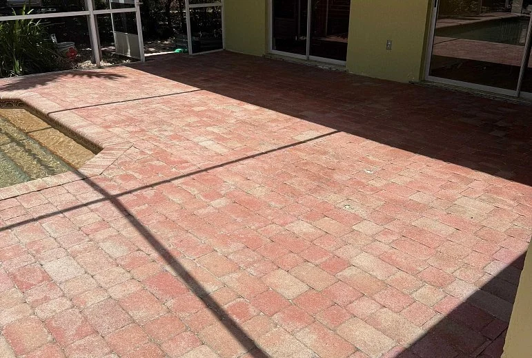Re-Sanding and Paver Maintenance Enhancing Walkway Durability in Highland Beach, FL