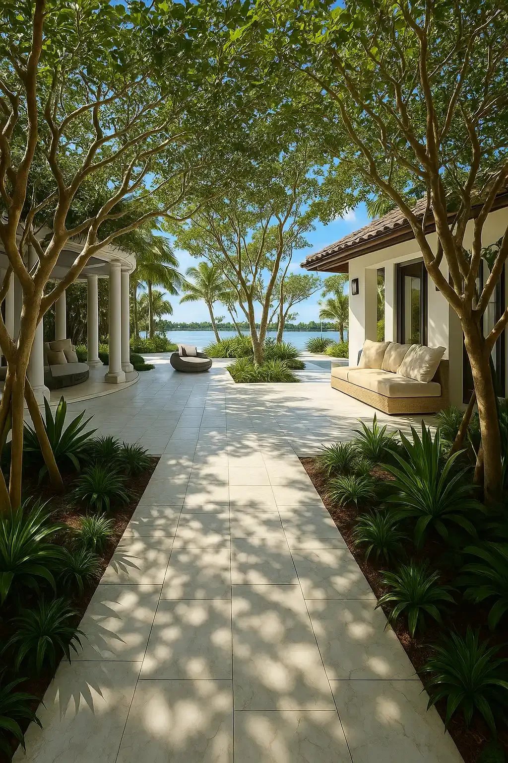 Paver cleaning restoring color and surface quality in Lake Clarke Shores, FL