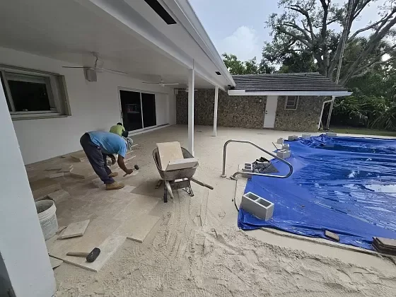 Residential patio pavers installed for long-term outdoor living comfort in Hollywood, FL
