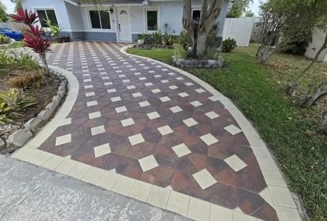 Paver Maintenance Process Restoring Outdoor Living Area in Jupiter Farms, FL