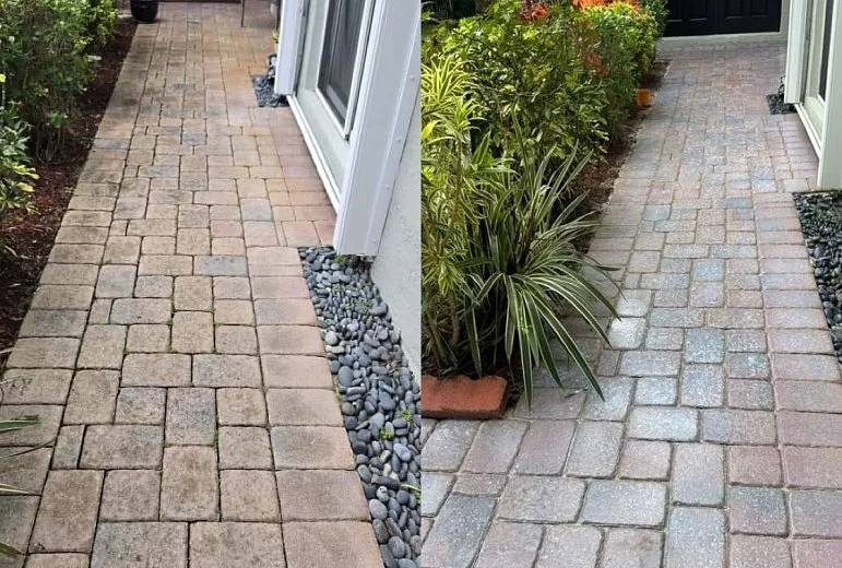 Pressure Washing and Paver Maintenance Improving Driveway Appearance in Fort Lauderdale, FL