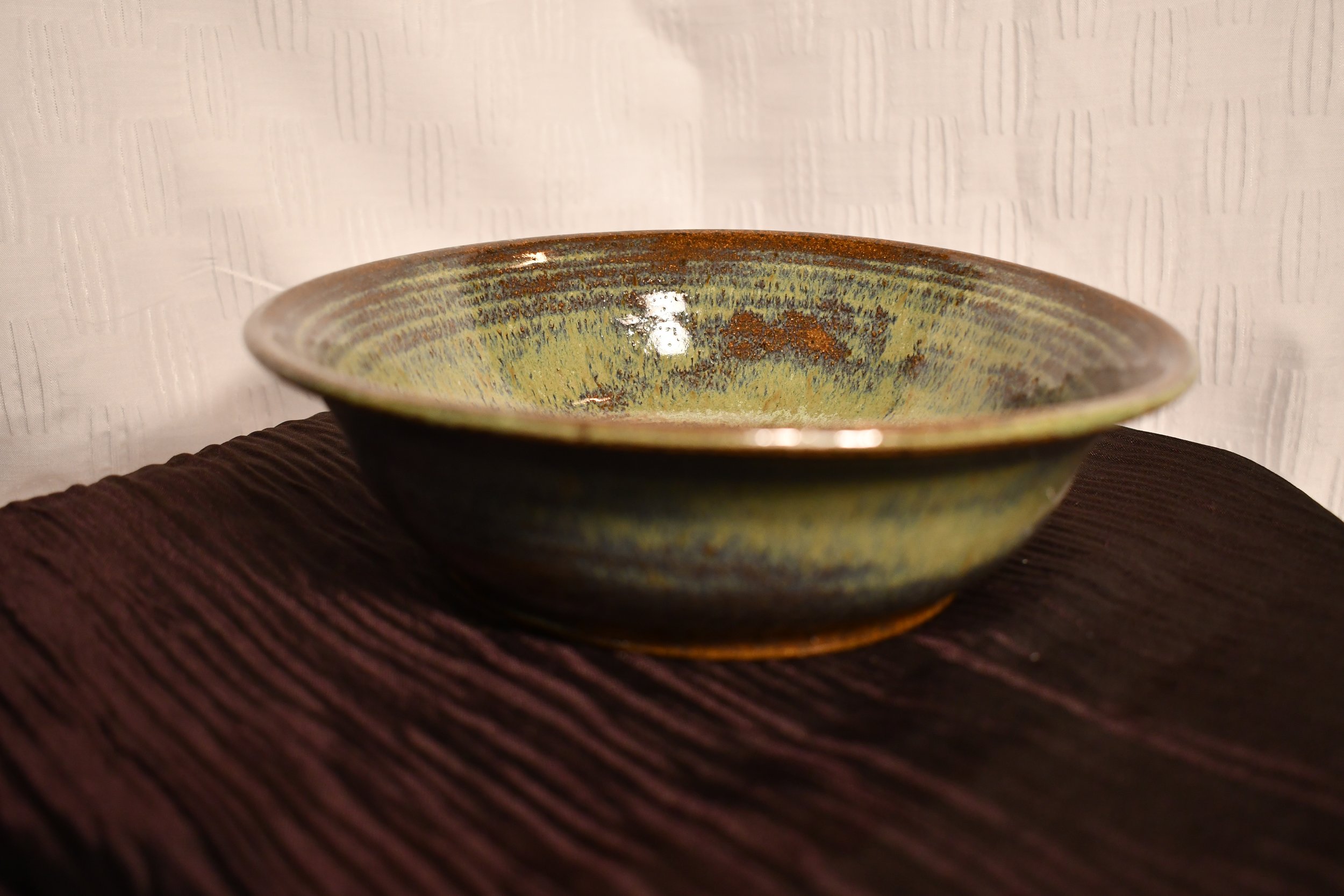 Artisanal Large Glazed Serving Bowl