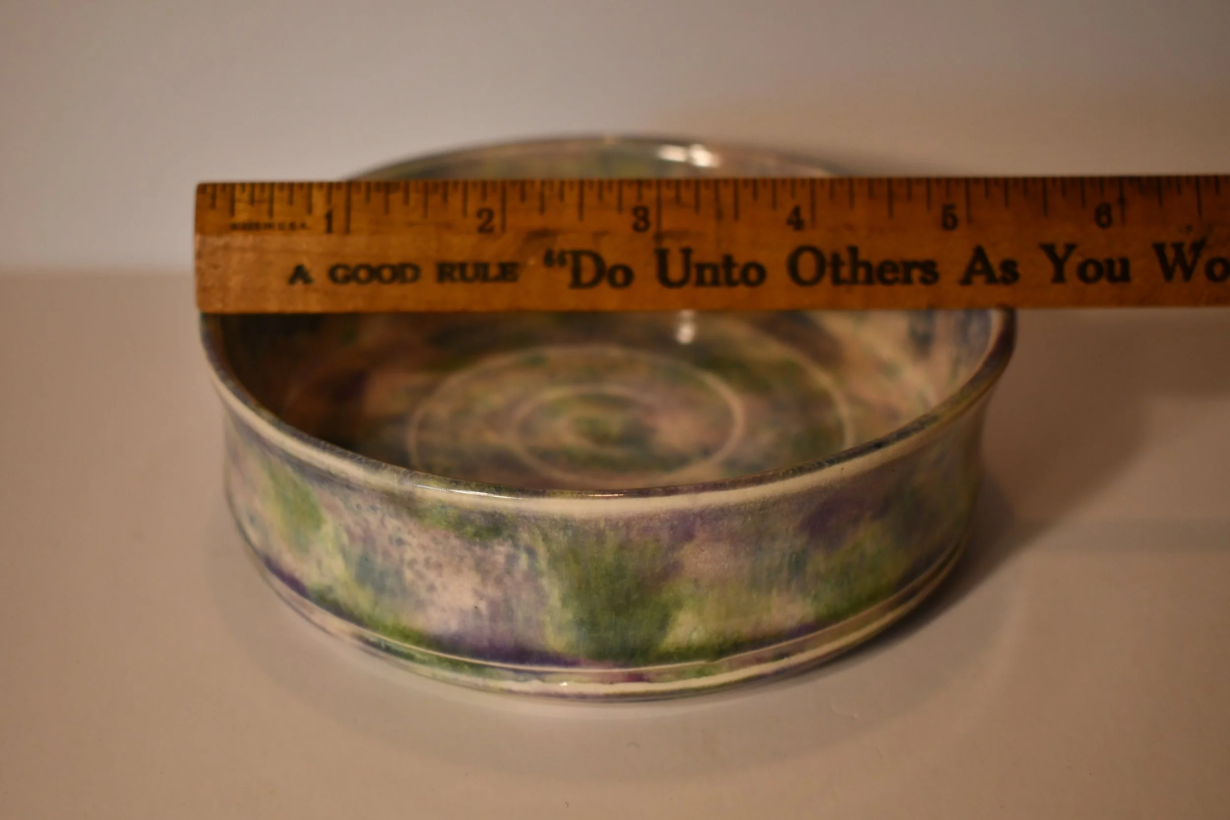 Handcrafted Glazed Pet Food Bowl