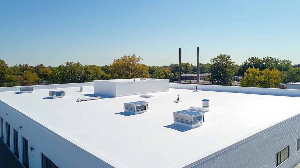 Flat Roof Replacement, Astoria, Queens. 