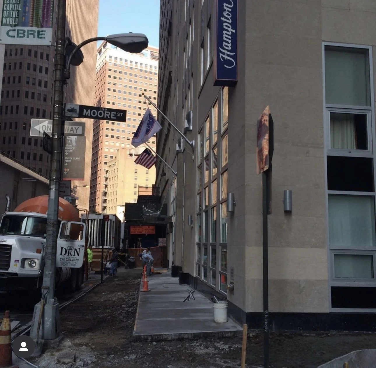 Sidewalk Replacement, Downtown Brooklyn.