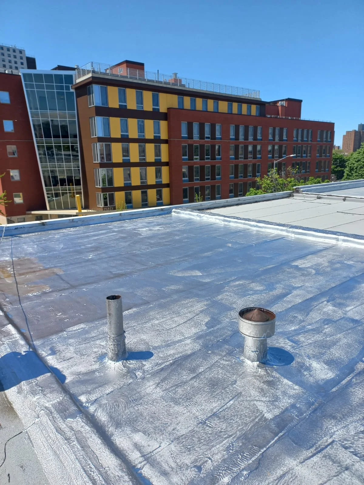 Flat Roof Replacement, Cobble Hill, Brooklyn. 